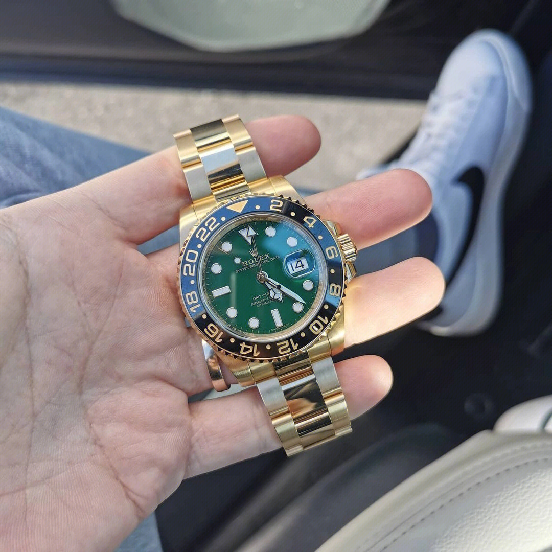 Rolex GMT-Master II Yellow Gold Automatic Green Dial Men's Watch 116718-LN-78208 - Image 5
