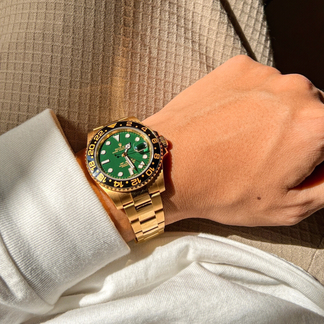 Rolex GMT-Master II Yellow Gold Automatic Green Dial Men's Watch 116718-LN-78208 - Image 2