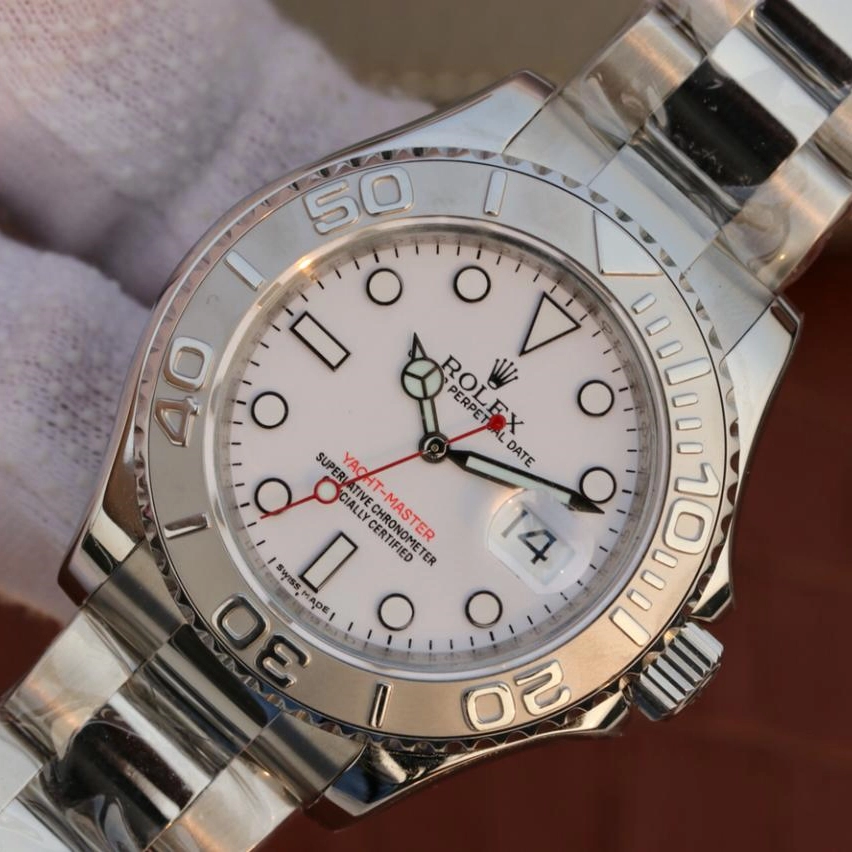 YACHT MASTER 1 PURE SILVER ( WHITE DIAL ) STAIN 168622-78750LESS STEEL 40MM - Image 7