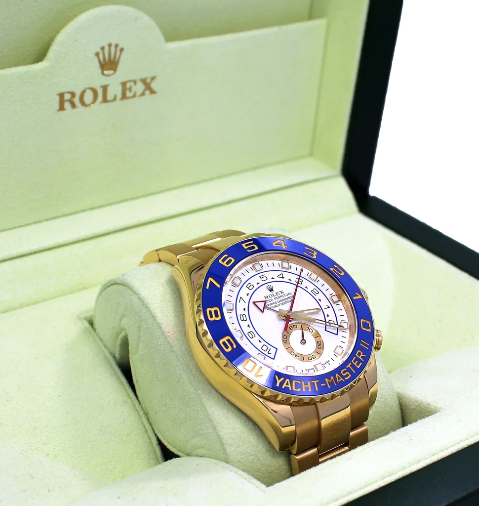 Rolex YACHT-MASTER II-(Gold Strap)m116688-0002 - Image 6