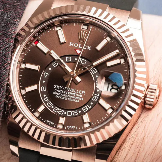 Rolex Sky-Dweller Oyster 42 mm Everose gold 326235-0005 New - Image 13