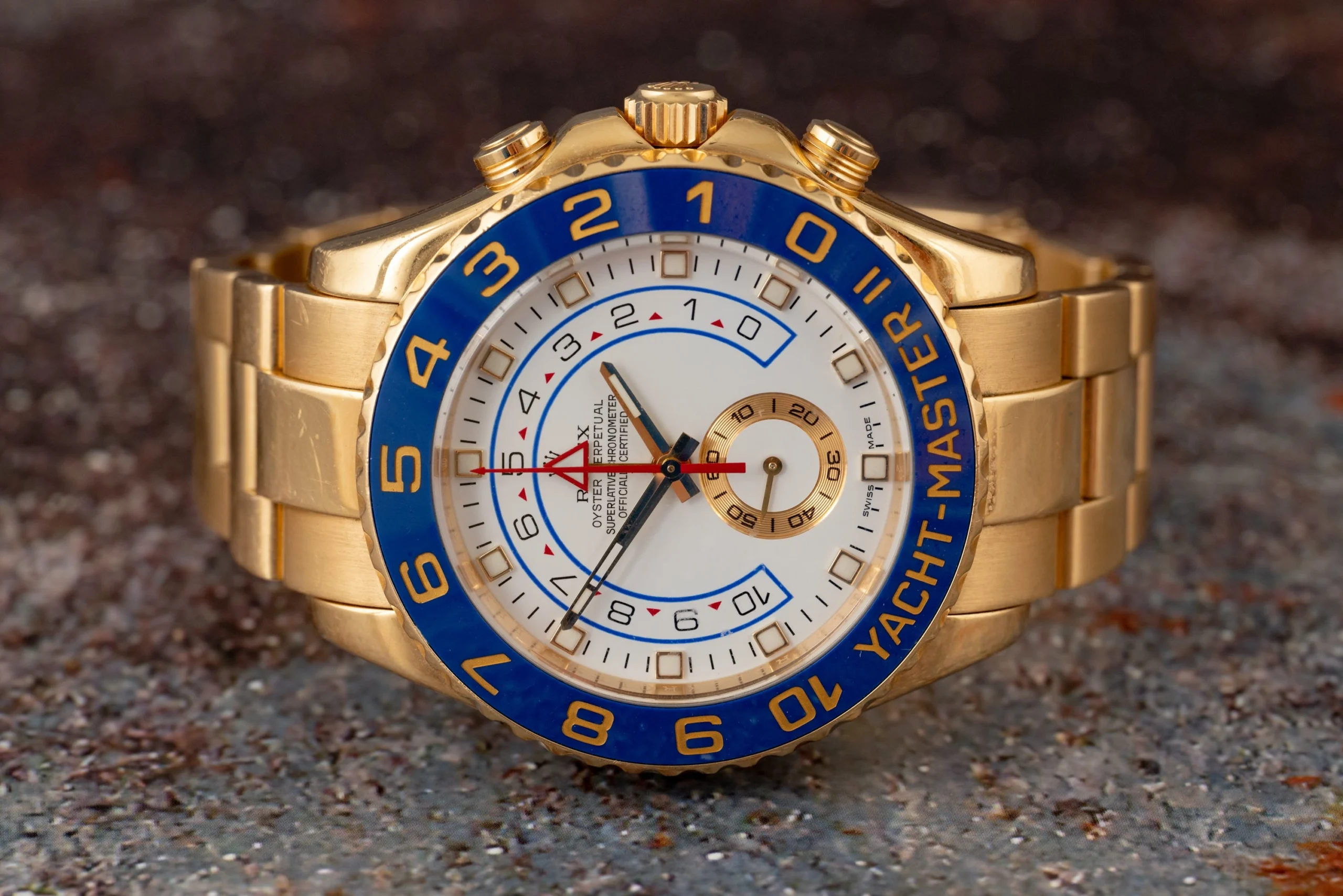 Rolex YACHT-MASTER II-(Gold Strap)m116688-0002 - Image 7