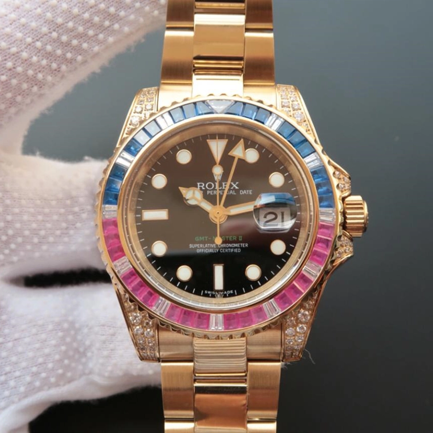 GMT MASTER 2 GOLDEN RAINBOW DIAMOND 40MM 116758 SAru-78208 - Image 7