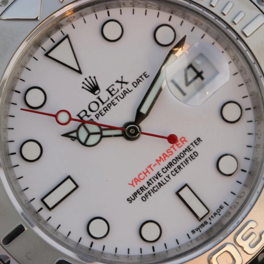 YACHT MASTER 1 PURE SILVER ( WHITE DIAL ) STAIN 168622-78750LESS STEEL 40MM - Image 3