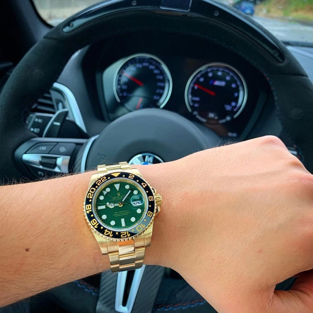 Rolex GMT-Master II Yellow Gold Automatic Green Dial Men's Watch 116718-LN-78208 - Image 8