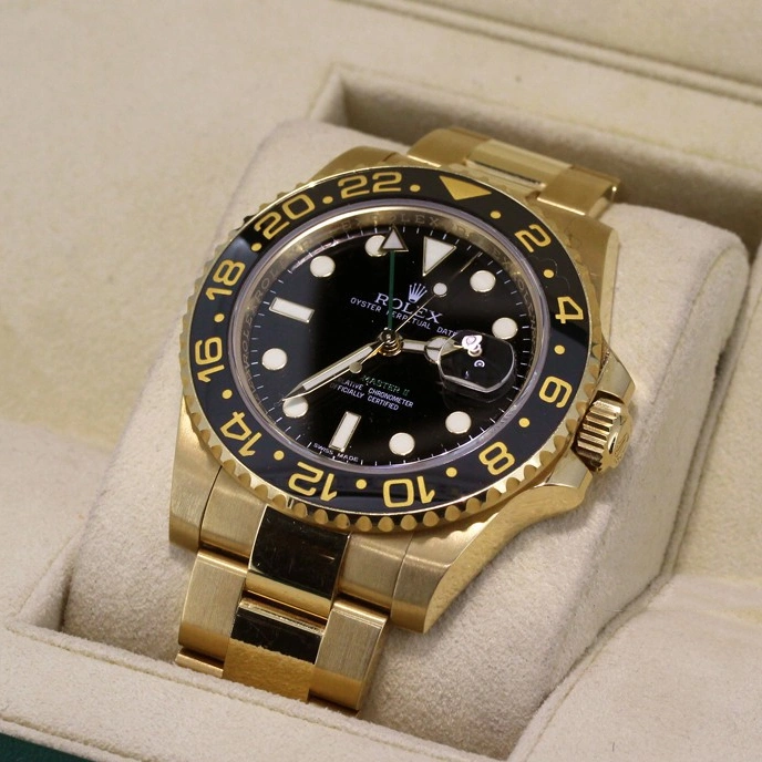 Rolex GMT-Master II Yellow Gold Automatic Green Dial Men's Watch 116718-LN-78208 - Image 7