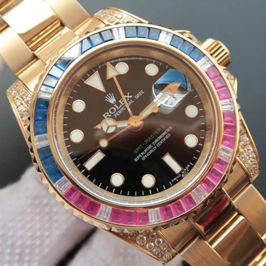GMT MASTER 2 GOLDEN RAINBOW DIAMOND 40MM 116758 SAru-78208 - Image 2