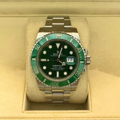 Alternative view of Rolex Submariner 116610LV-0002 Black Disk Watch (Green Water Ghost)