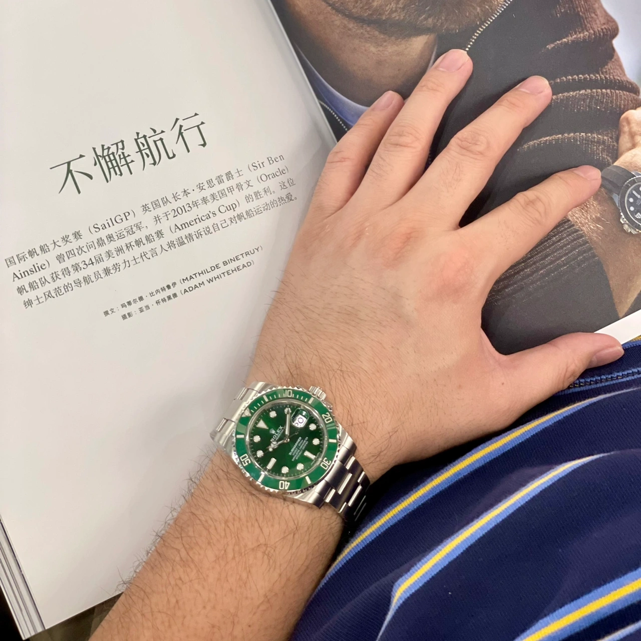Rolex Submariner 116610LV-0002 Black Disk Watch (Green Water Ghost) - Image 8