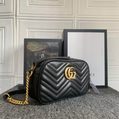 Alternative view of GG Marmont small matelasse shoulder bag