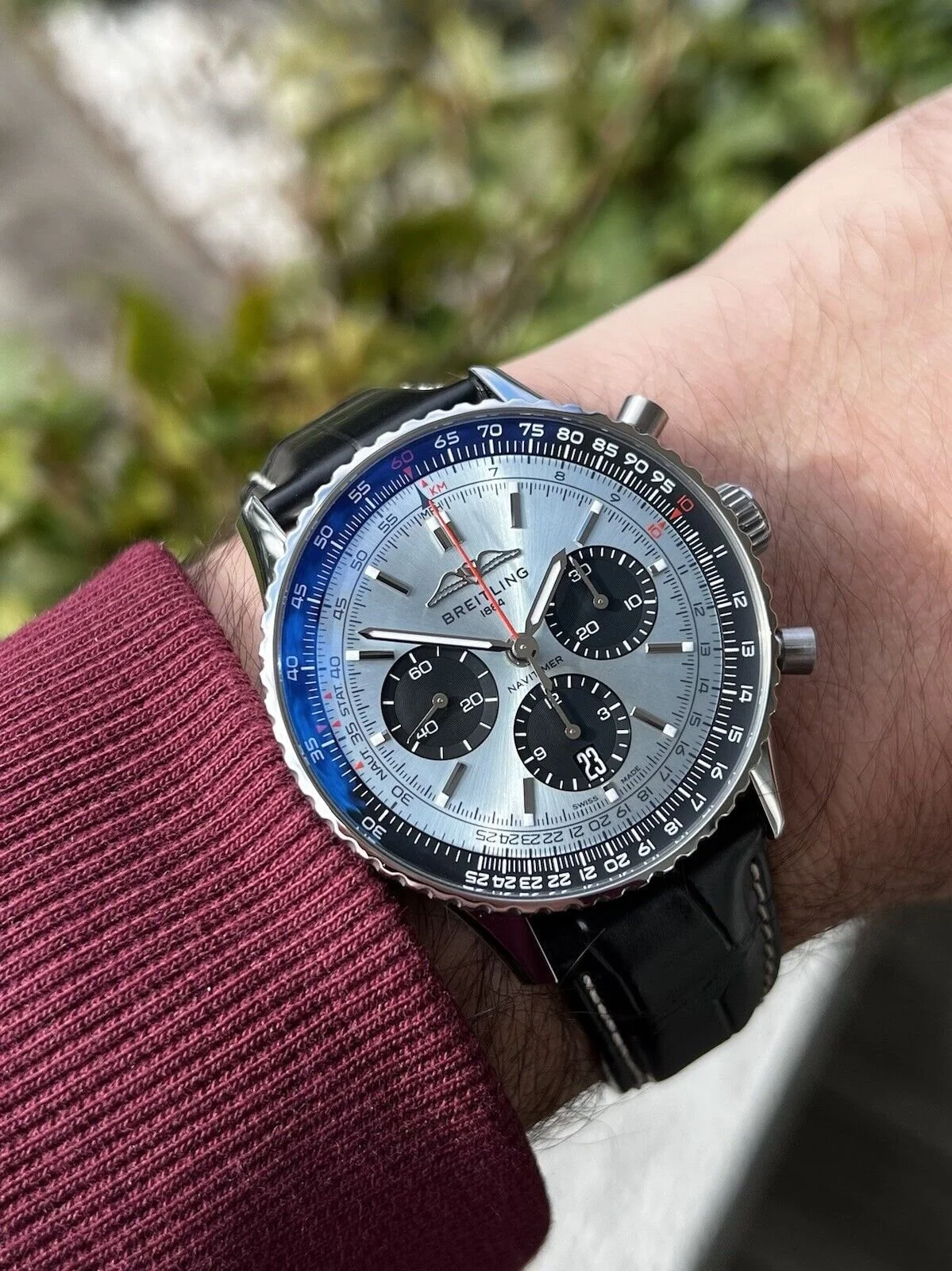 Breitling Navitimer B01 Chronograph Ice Blue Dial 43 AB0138241C1P1 - Image 9
