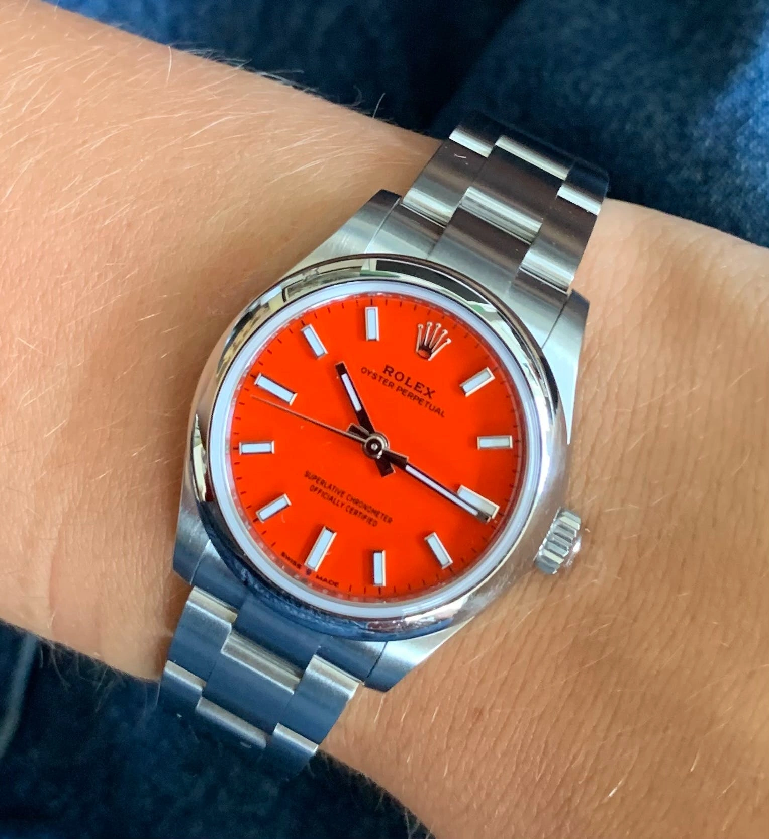OYSTER PERPETUAL 124300 Series(orange) - Image 7